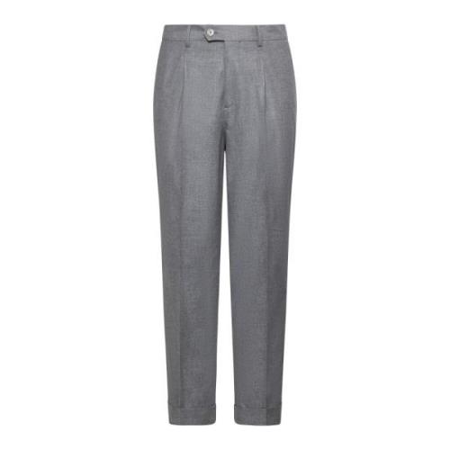 Brunello Cucinelli Grå Byxor Elegant Stil Gray, Herr