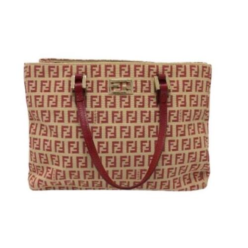 Fendi Vintage Pre-owned Canvas shoppers Red, Dam