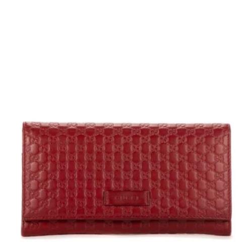 Gucci Vintage Pre-owned Laeder plnbcker Red, Dam