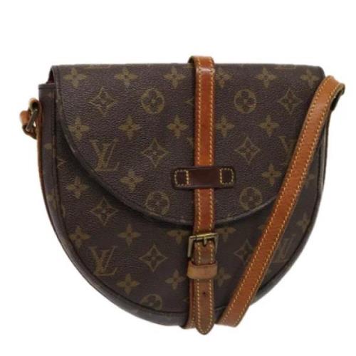 Louis Vuitton Vintage Pre-owned Canvas axelremsvskor Brown, Dam