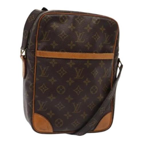 Louis Vuitton Vintage Pre-owned Canvas axelremsvskor Brown, Dam