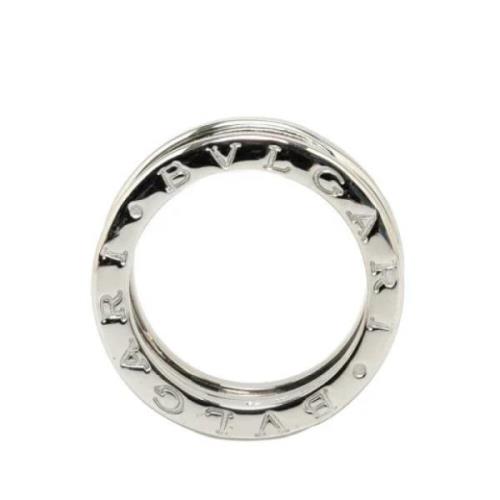 Bvlgari Vintage Pre-owned Vitt guld ringar Gray, Dam