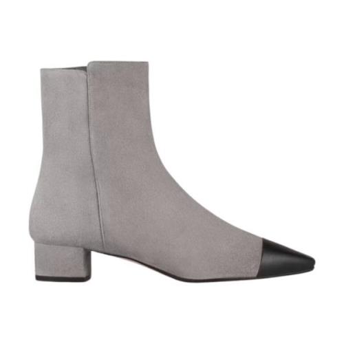 Aquazzura French Flirt Bootie i Grå Mocka Gray, Dam