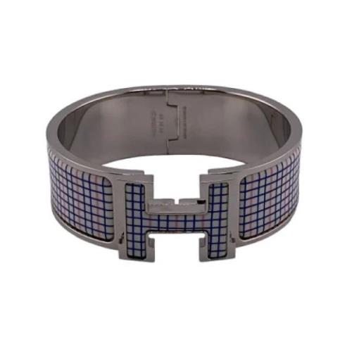 Hermès Vintage Pre-owned Tyg armband Gray, Dam