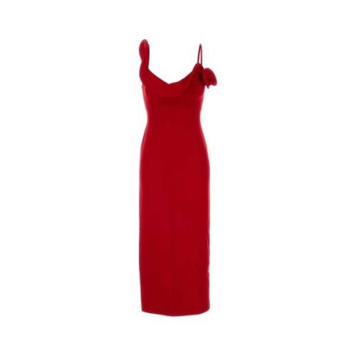 Magda Butrym Röd Klänning Aw24 Elegant Stil Red, Dam