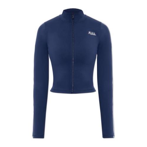 Sporty & Rich Sweatshirt från SR Runner Sports-kollektionen Blue, Dam