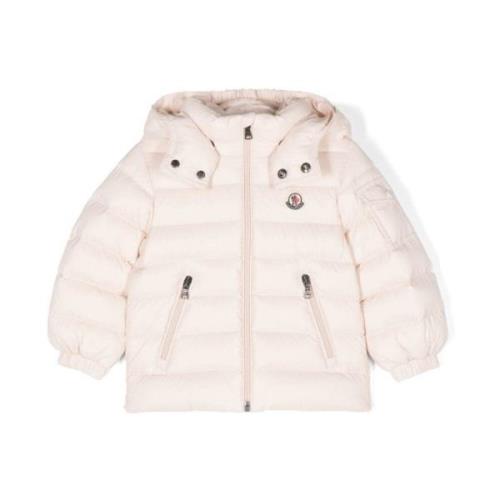 Moncler Rosa Vadderad Quiltad Barnjacka Pink, Dam