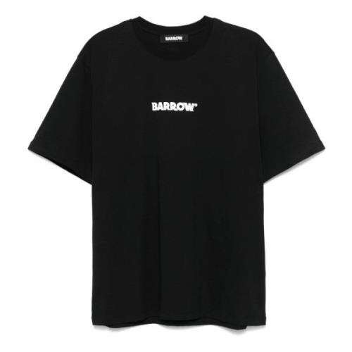 Barrow Svart Crew Neck T-shirt Bubble Writing Black, Herr