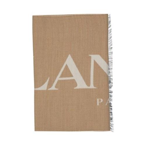 Lanvin Beige Halsduk med Fransar Beige, Dam