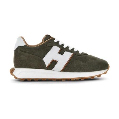 Hogan Grön Mocka Sneakers Minnesskum Sula Green, Herr