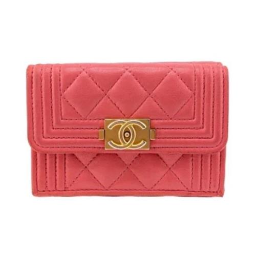 Chanel Vintage Pre-owned Laeder plnbcker Pink, Dam