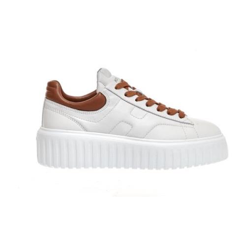 Hogan Vita Lädersneakers med Memory Foam White, Dam