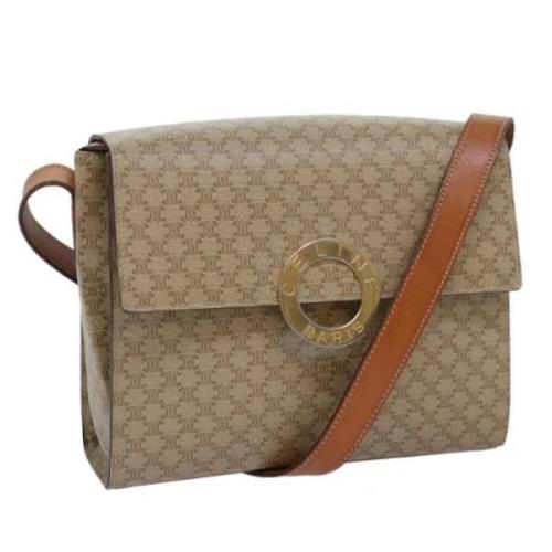 Celine Vintage Pre-owned Canvas celine-vskor Beige, Dam