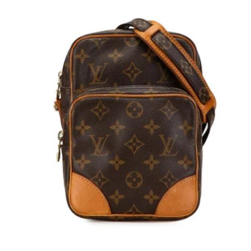 Louis Vuitton Vintage Pre-owned Canvas axelremsvskor Brown, Dam