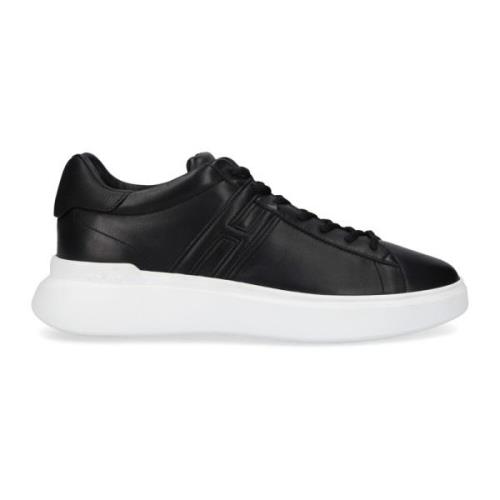 Hogan Låg Sneaker Kalvskinn Slash Black, Herr