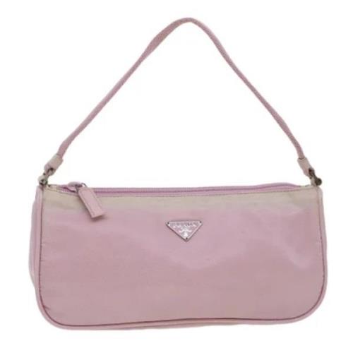 Prada Vintage Pre-owned Nylon prada-vskor Pink, Dam