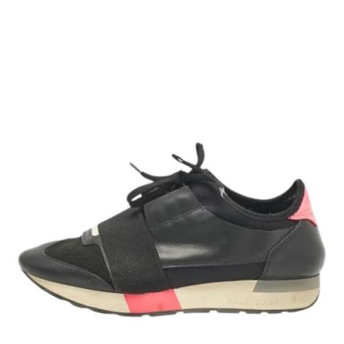 Balenciaga Vintage Pre-owned Tyg sneakers Black, Dam