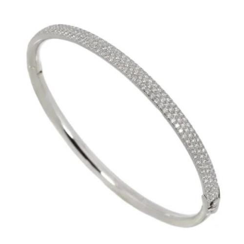 Tiffany & Co. Pre-owned Pre-owned Vitt guld armband Gray, Dam