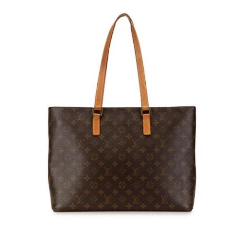 Louis Vuitton Vintage Pre-owned Canvas axelremsvskor Brown, Dam