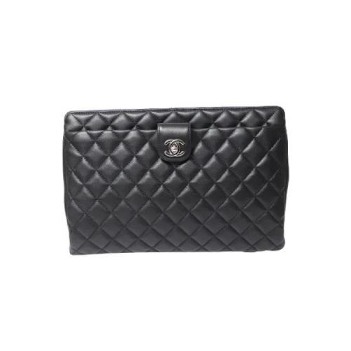 Chanel Vintage Pre-owned Laeder kuvertvskor Black, Dam