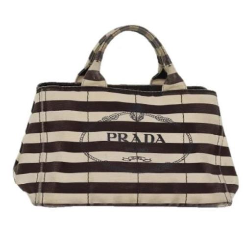 Prada Vintage Pre-owned Canvas prada-vskor Brown, Dam