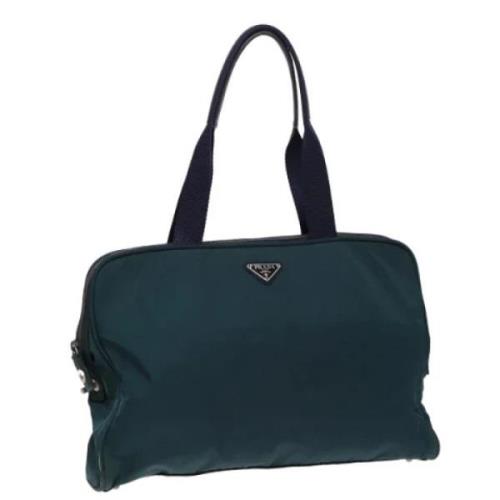 Prada Vintage Pre-owned Nylon prada-vskor Green, Dam