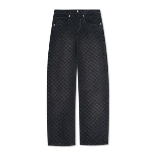 Misbhv Monogram Jeans Black, Dam