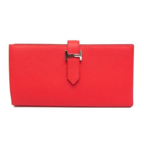 Hermès Vintage Pre-owned Laeder plnbcker Red, Dam