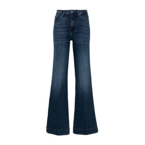 7 For All Mankind Blå Jeans för Kvinnor Aw24 Blue, Dam