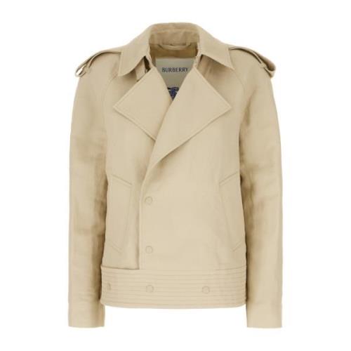 Burberry Stiliga Jackor för Män och Kvinnor Beige, Dam