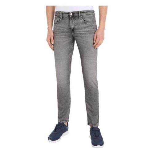 Calvin Klein Grå Denim Slim-fit Jeans Gray, Herr