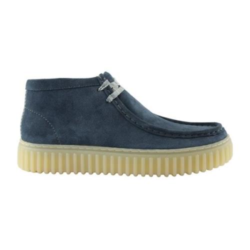 Clarks Stiliga Blå Mockaskor Blue, Herr