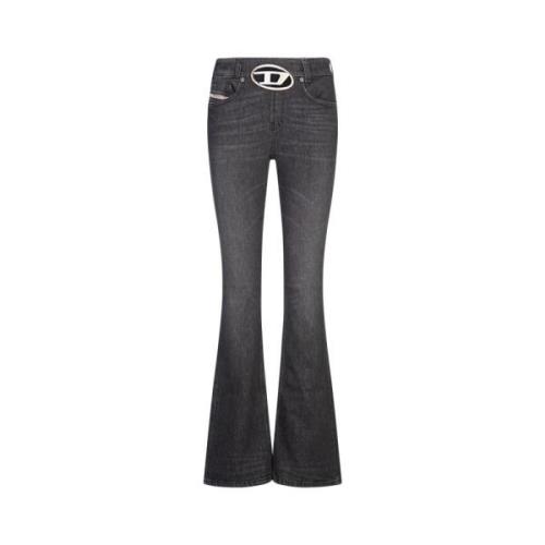 Diesel Svarta Bootcut Jeans med Bohemian Attitude Black, Dam