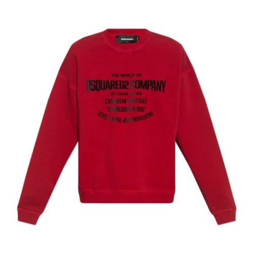 Dsquared2 Hoodie Red, Herr