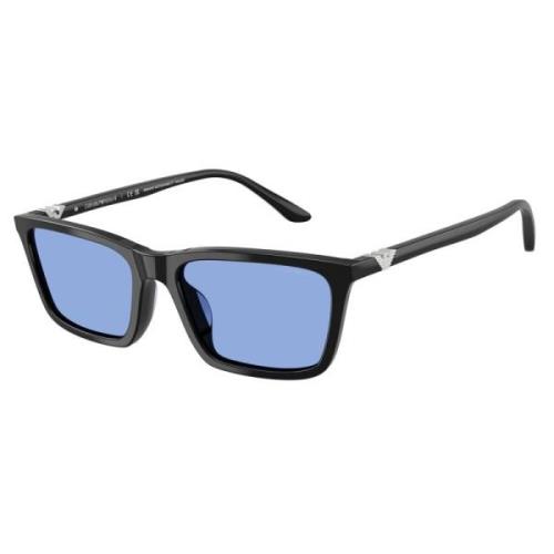 Emporio Armani Ea4239U Solglasögon Blank Svart Blå Linser Black, Unise...