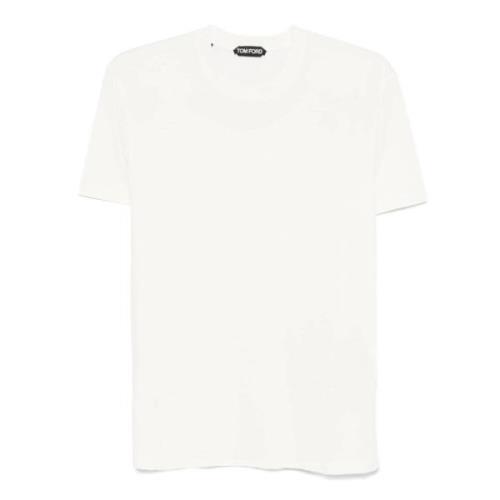 Tom Ford Lyocell/Bomull T-shirt White, Herr