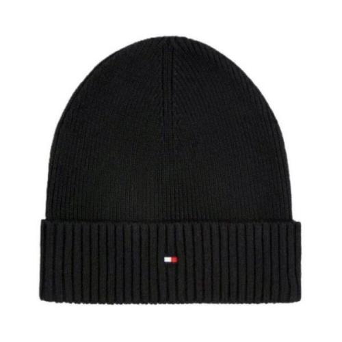 Tommy Hilfiger Pima Bomull Flagga Mössa Black, Herr