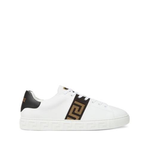 Versace Svarta Sneakers för Män White, Herr