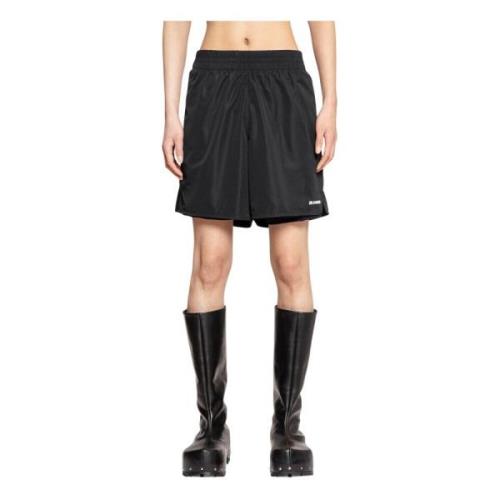 Jil Sander Svart Elastiskt Midjeband Dragsko Shorts Black, Herr