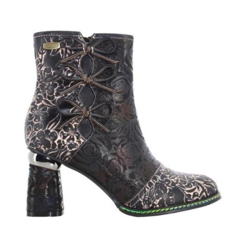 Laura Vita Dam Ankelboots Svart Kinoao 09 Multicolor, Dam