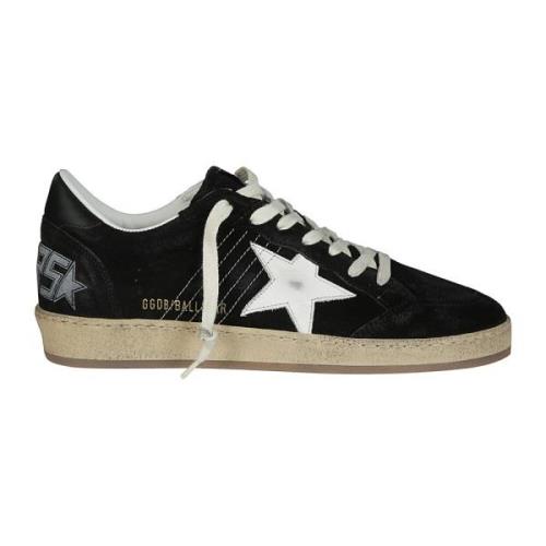 Golden Goose Suede Star and Heel Leather Sneakers Black, Herr