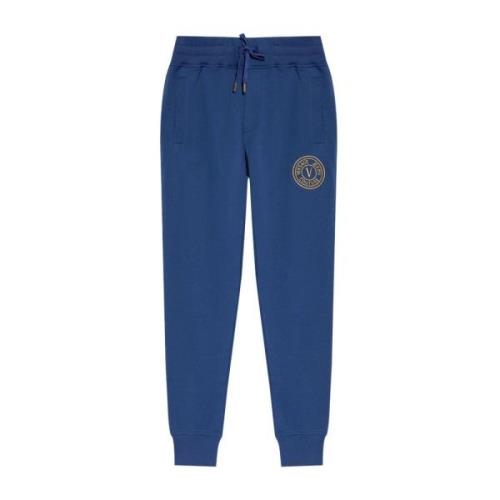 Versace Jeans Couture Blå Byxor för Män Aw24 Blue, Herr