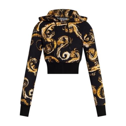 Versace Jeans Couture Svart tröja med ***cv stil Black, Dam