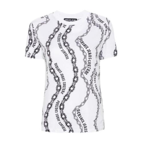 Versace Jeans Couture Vit T-shirt för kvinnor White, Dam