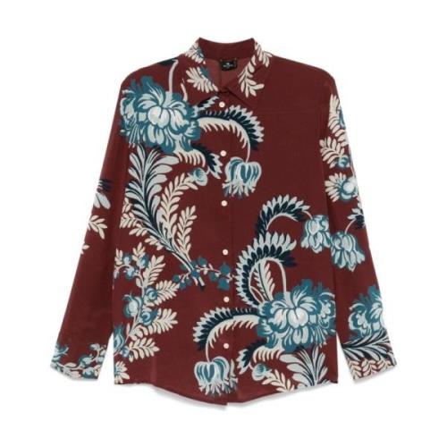 Etro Blommigt Sidenskjol Multicolor, Dam