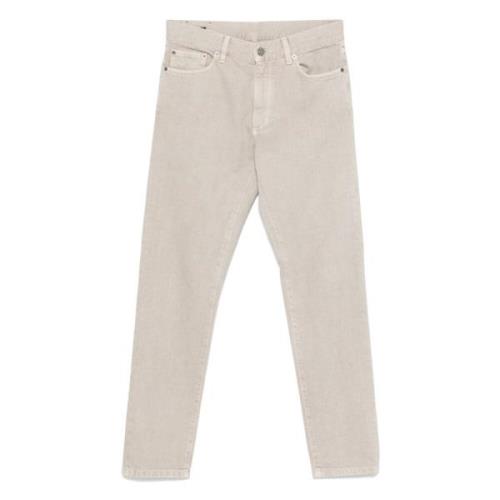 Ermenegildo Zegna Bomullsjeans med sidofickor och bakfickor Beige, Her...