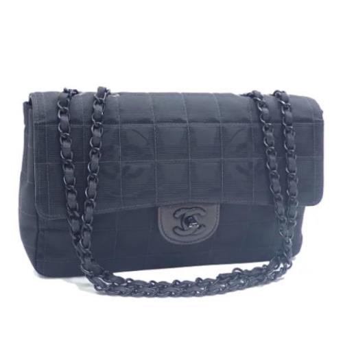 Chanel Vintage Pre-owned Nylon chanel-vskor Black, Dam