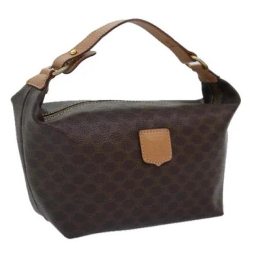 Celine Vintage Pre-owned Laeder handvskor Brown, Dam