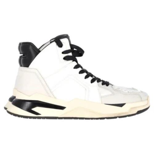 Balmain Pre-owned Pre-owned Laeder sneakers White, Herr