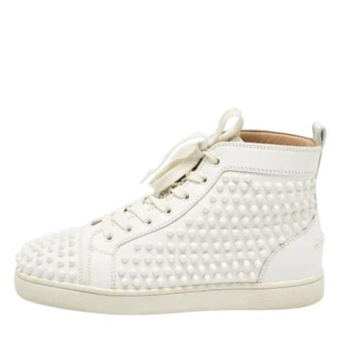 Christian Louboutin Pre-owned Pre-owned Laeder sneakers White, Herr